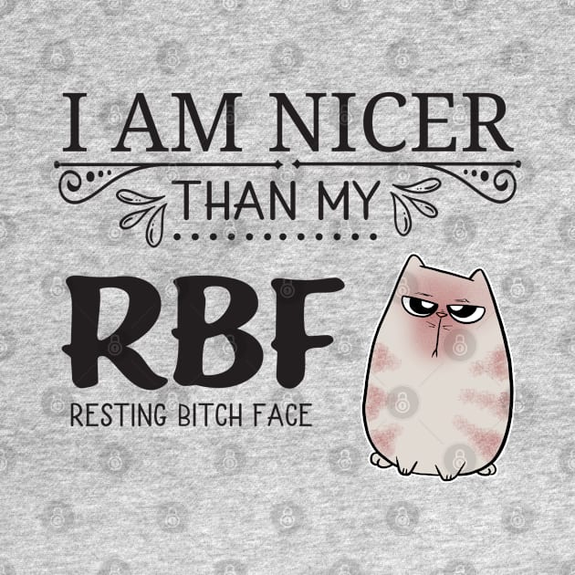 Resting Bitch Face RBF Cute Cat by Wanderer Bat